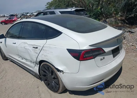 2022 Tesla Model 3 Performance Dual Motor All-Wheel Drive from USA, damaged, VIN 5YJ3E1ECXNF263791